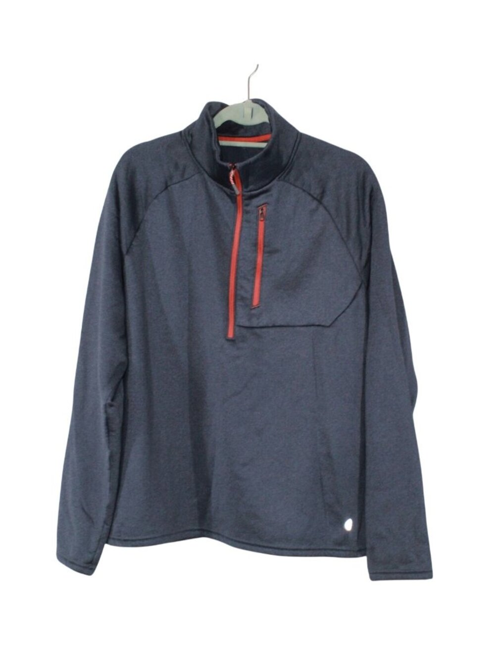 LL Bean Mountain Fleece Half Zip Mid Weight Layer Outdoor Hiking Blue Size XL